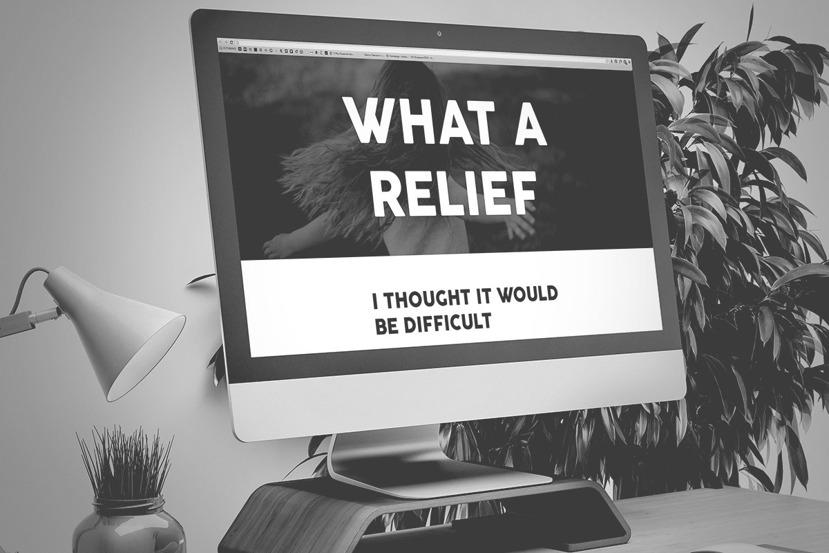 Professional website on laptop